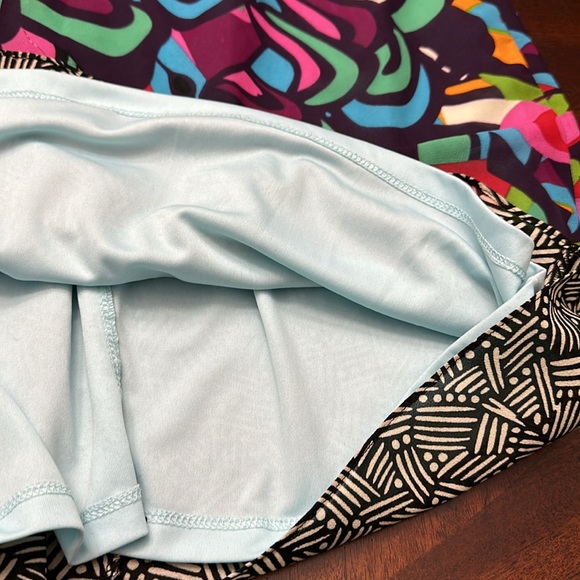 Robbie Bee Multi Color Abstract Sleeveless Shift Dress Size 8 Mod - Picture 6 of 9